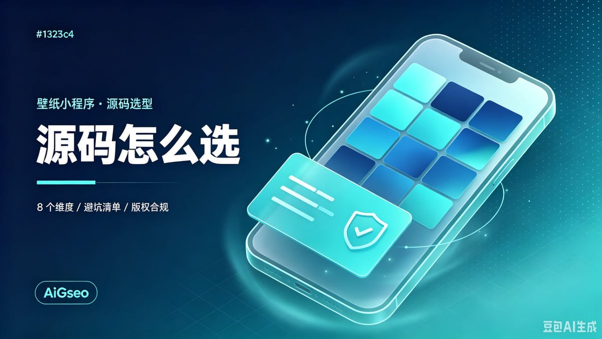 壁纸小程序源码怎么选？开源壁纸小程序推荐与 8 个避坑维度（2026）